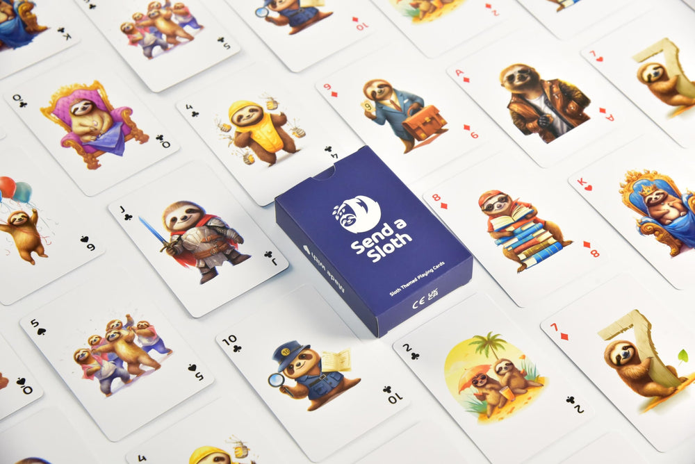 SEND A SLOTH family game night visuals spark smiles and conversation.