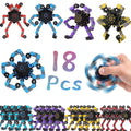 Sengtin deformable fidget spinner chains in vibrant colors for stress relief and focus.