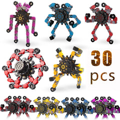 Sengtin deformable robot spinner offers tactile play and focus.