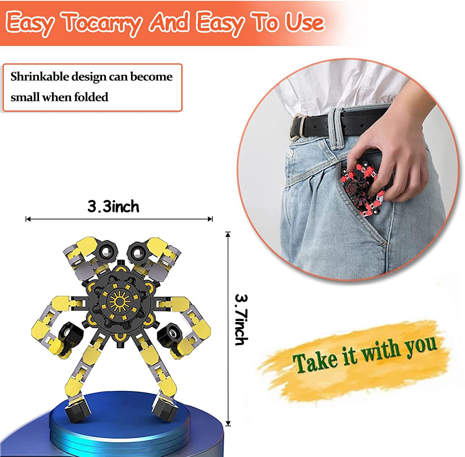 Sengtin pocket-size toy for stress relief on the go.