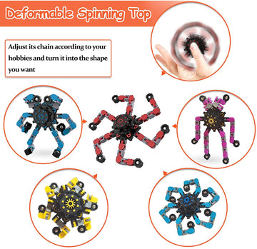 Sengtin six-deformation chains offer versatile shapes for play.