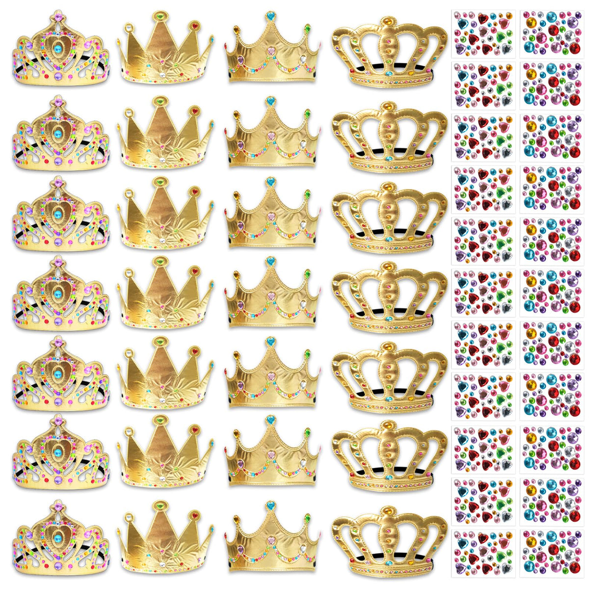 SENONAPO foam crowns kit packaging for quick party setup and gifting