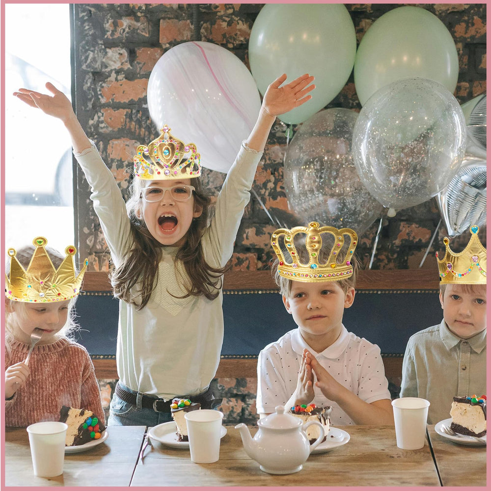 SENONAPO kids dress-up play with DIY crowns