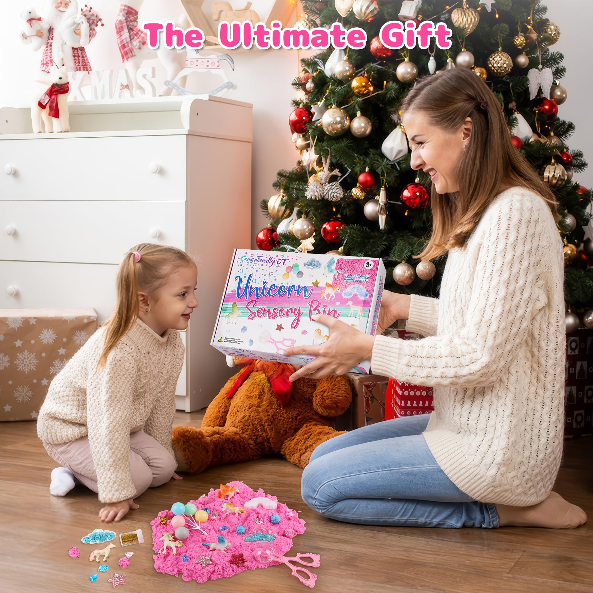 Sensationally OT reusable sand bin with lid keeps playtime tidy.