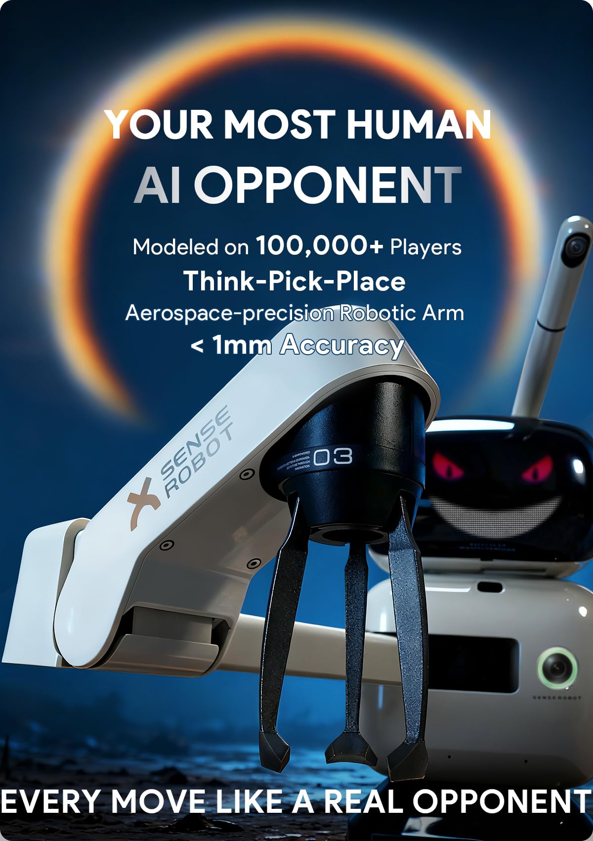 Sense Robot precision-movement highlights safe, controlled turns and confident placements.