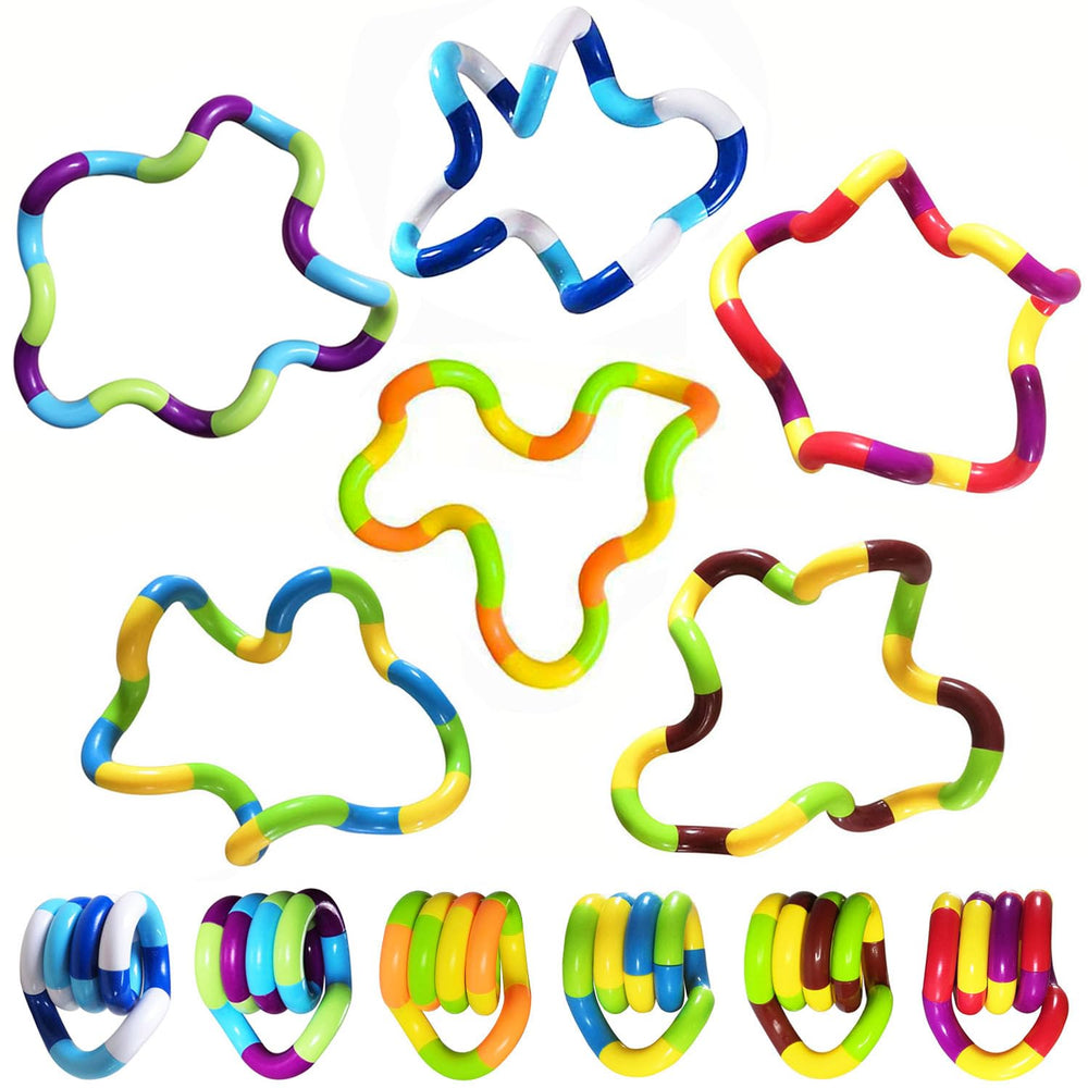 Sensory Fidget Toys 6PCS multicolor pack aiding relaxation and focus.