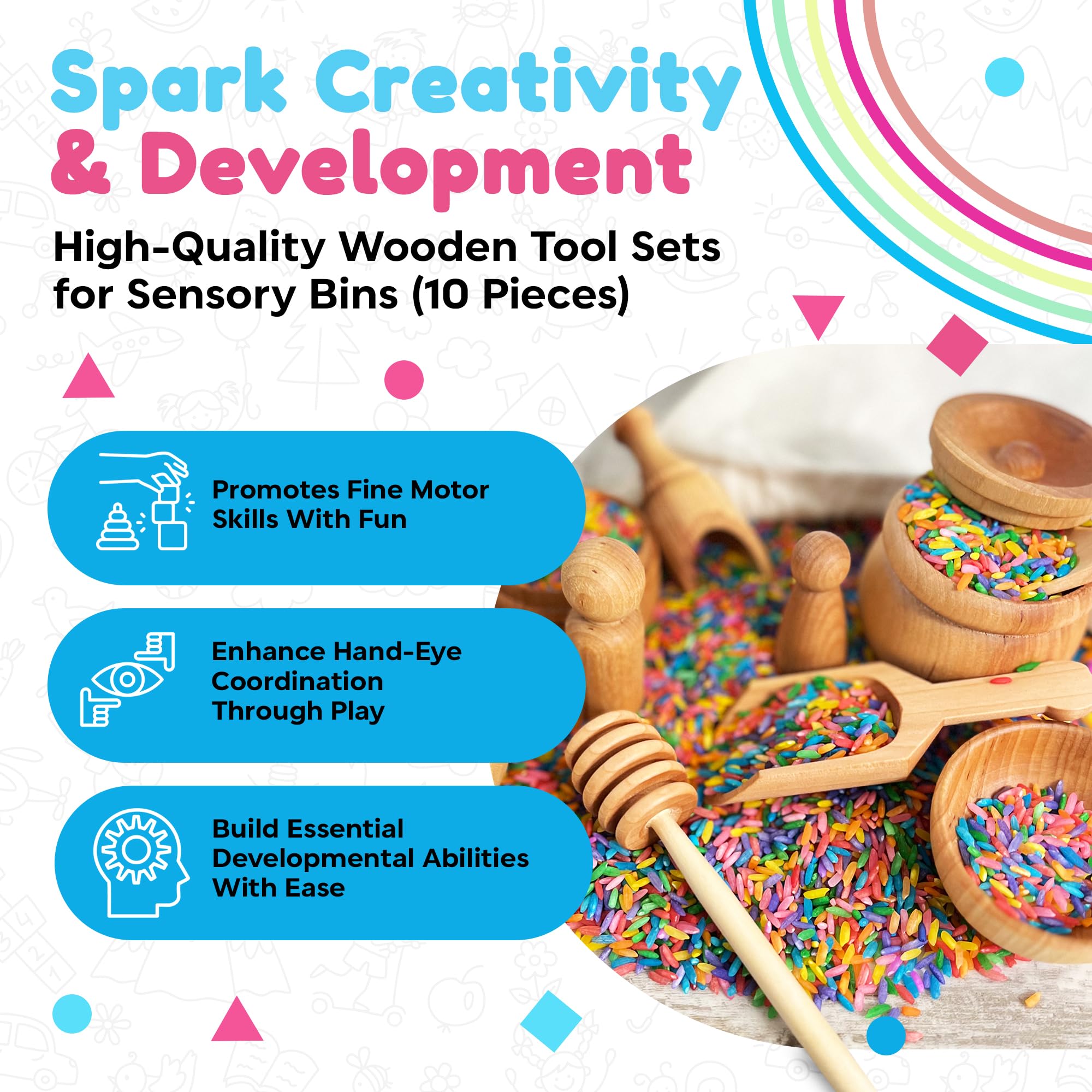 Sensory-N-Stuff honey dipper offers safe sensory scooping.