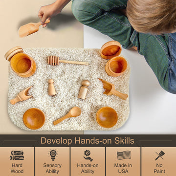 Sensory-N-Stuff supports imaginative play during sensory tasks.