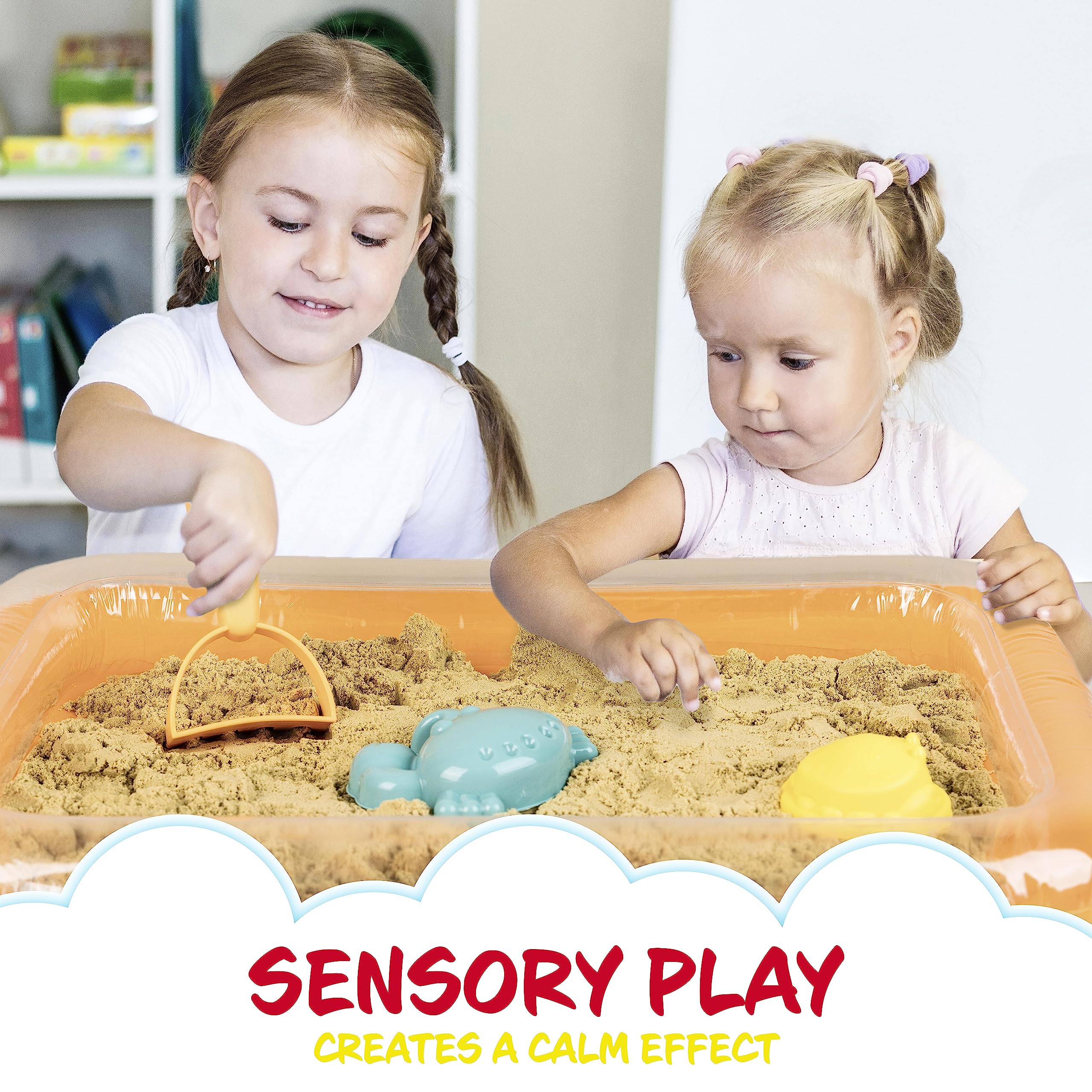 Sensory Sand mess-free play surface for homes and classrooms.