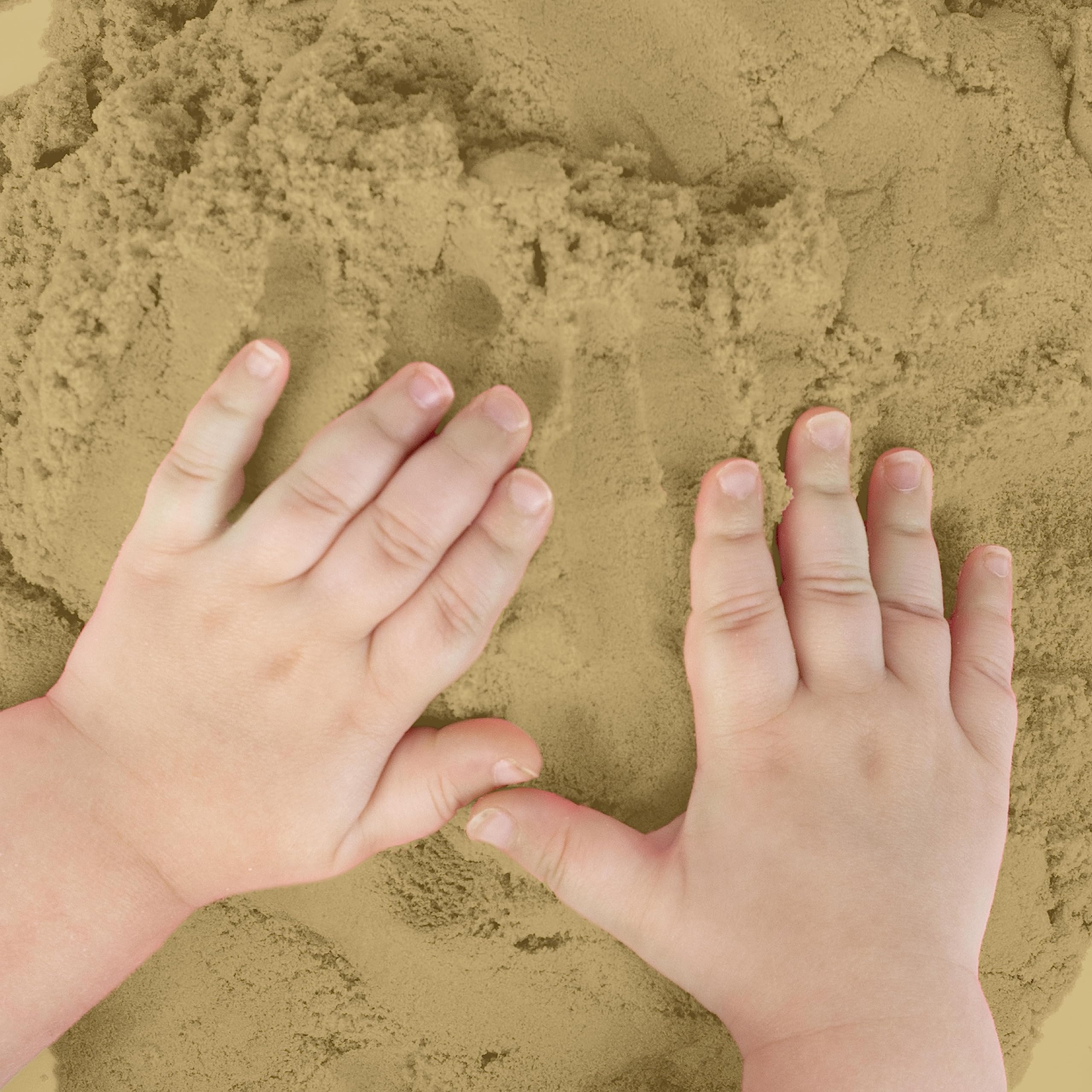 Sensory Sand storage tip with hot water bottle to restore texture.