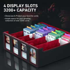 SENVINI 24-divider setup keeps cards upright and organized during sorting.