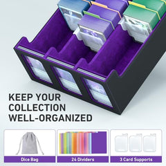 Top-loader slots display ready cards during breaks.