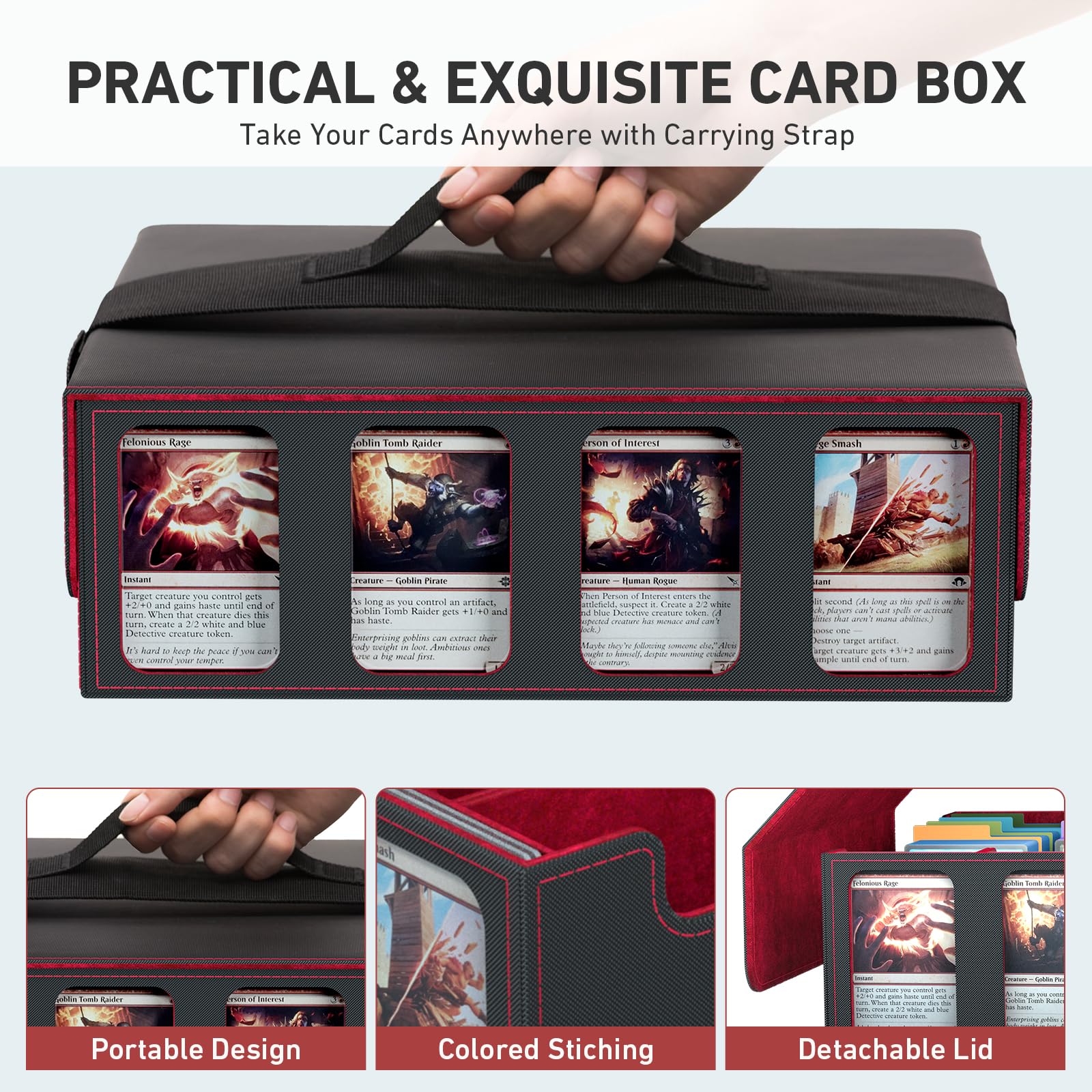 SENVINI magnetic closure keeps contents sealed securely between uses.