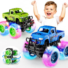 SEPHIX Monster Truck 2-pack front view for imaginative racing play