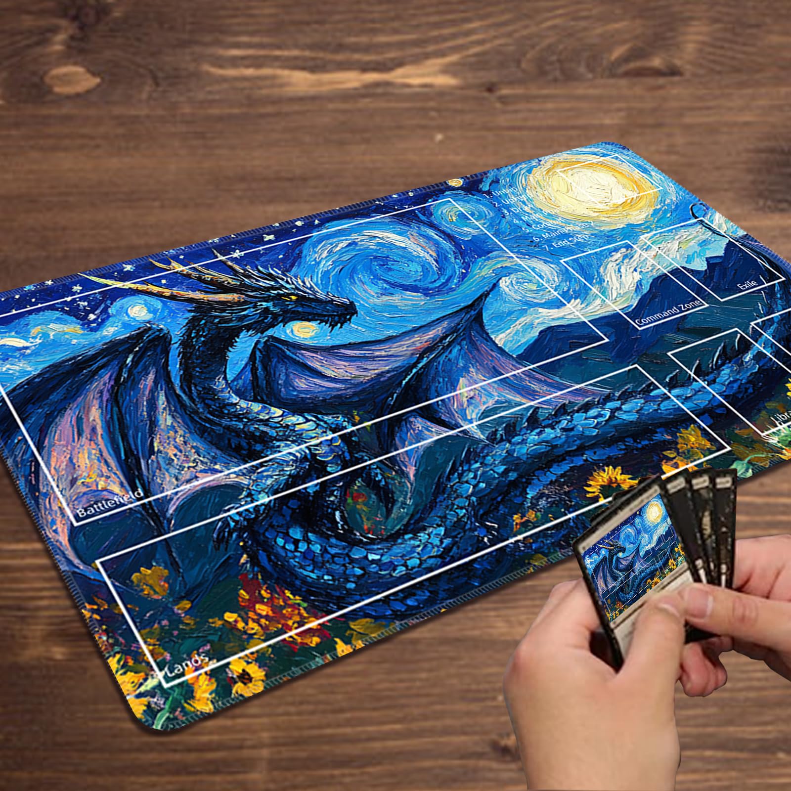 Sepmat MTG playmat includes a free storage bag for easy transport