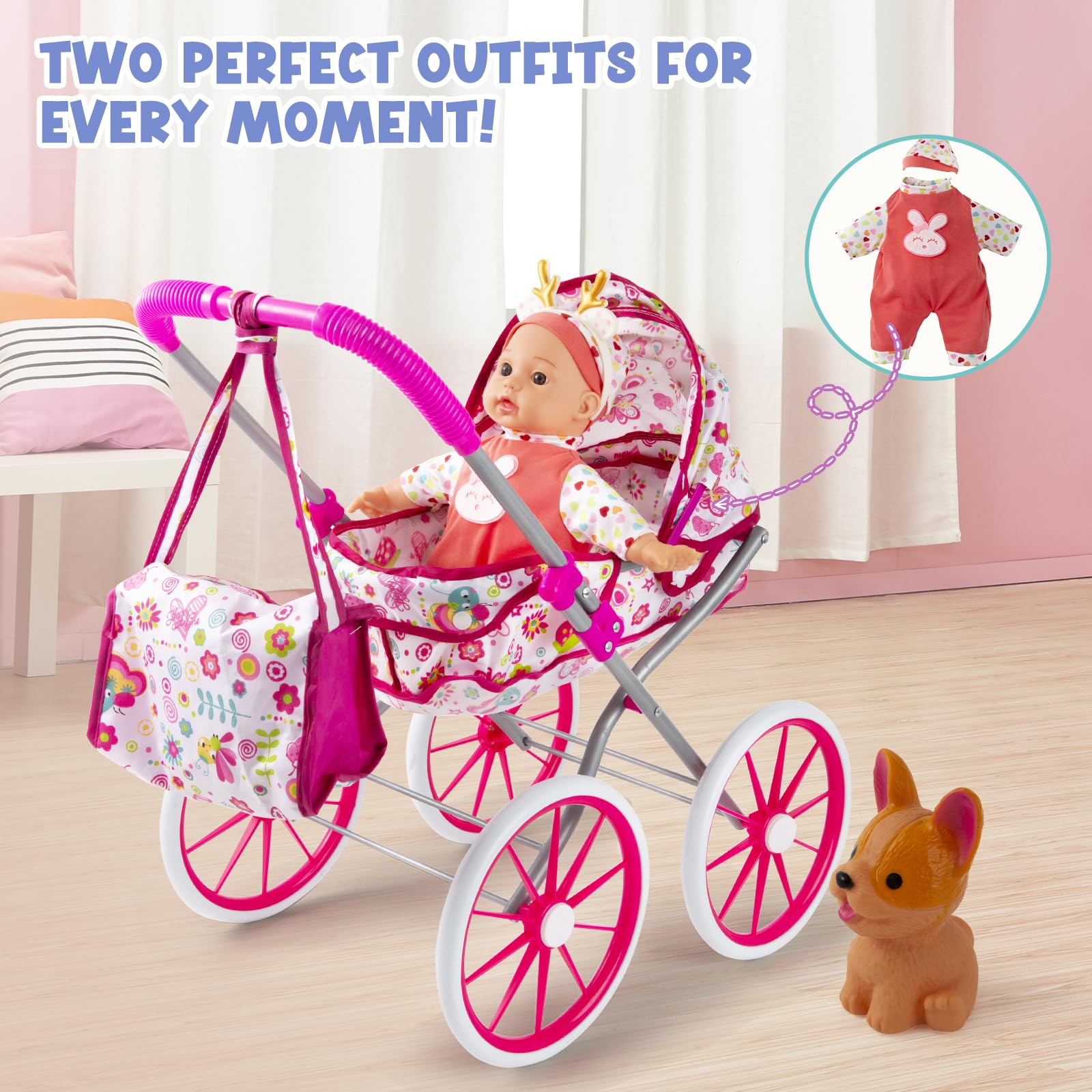 Seppacio doll accessories pack with bottles, utensils and more.
