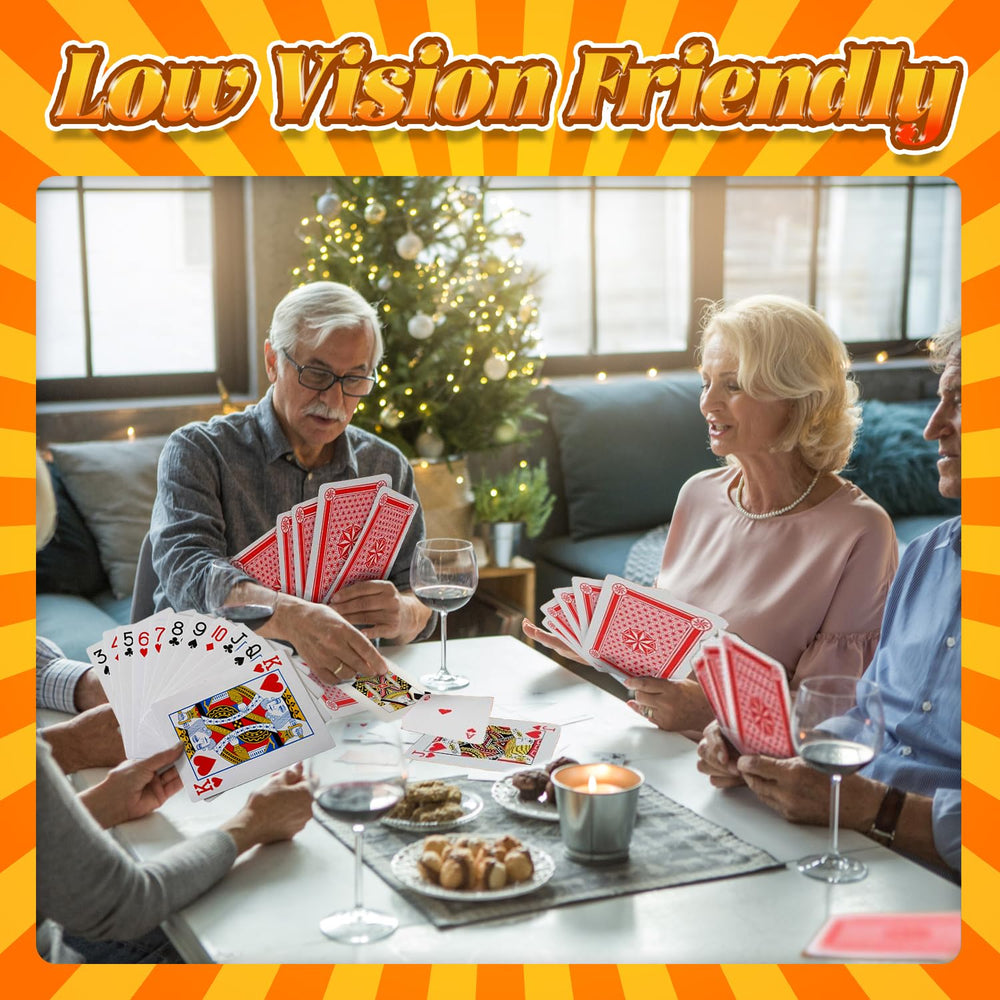 Bright, colorful patterns help quick recognition during fast rounds.