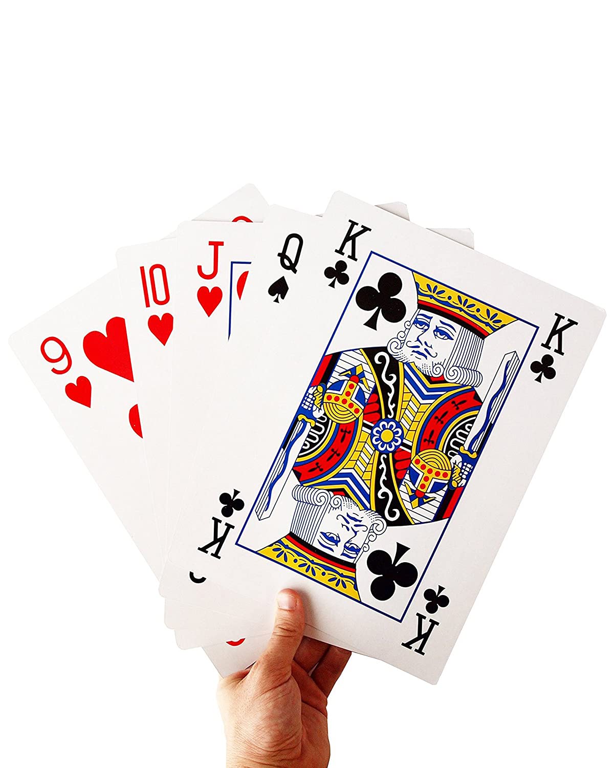SeptCity Jumbo Playing Cards—giant deck with bold artwork, ideal for family game nights.