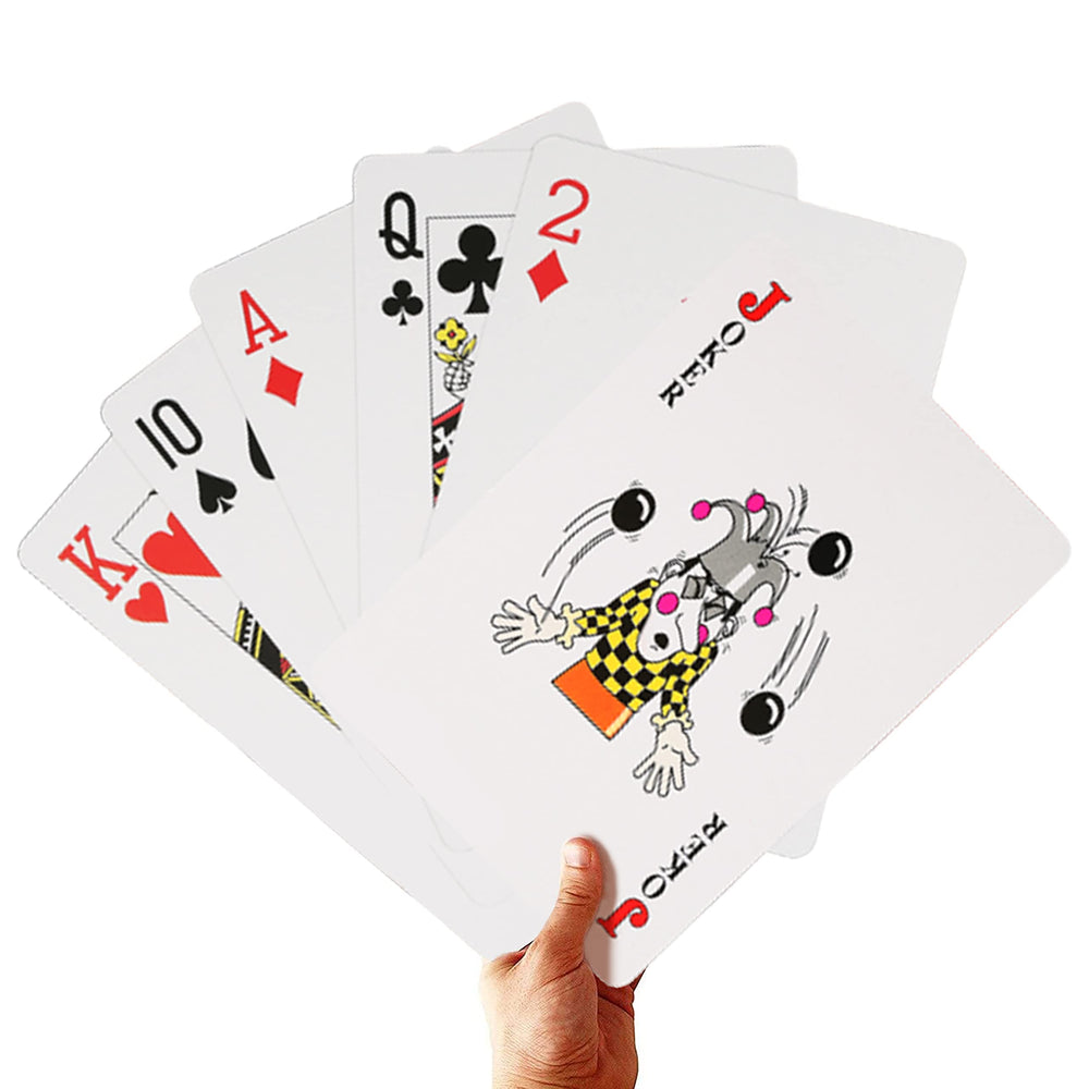 SeptCity jumbo playing cards giant theme pack ideal for memorable game nights