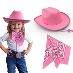 SeptCity toddler cowboy hat front view for pretend play.