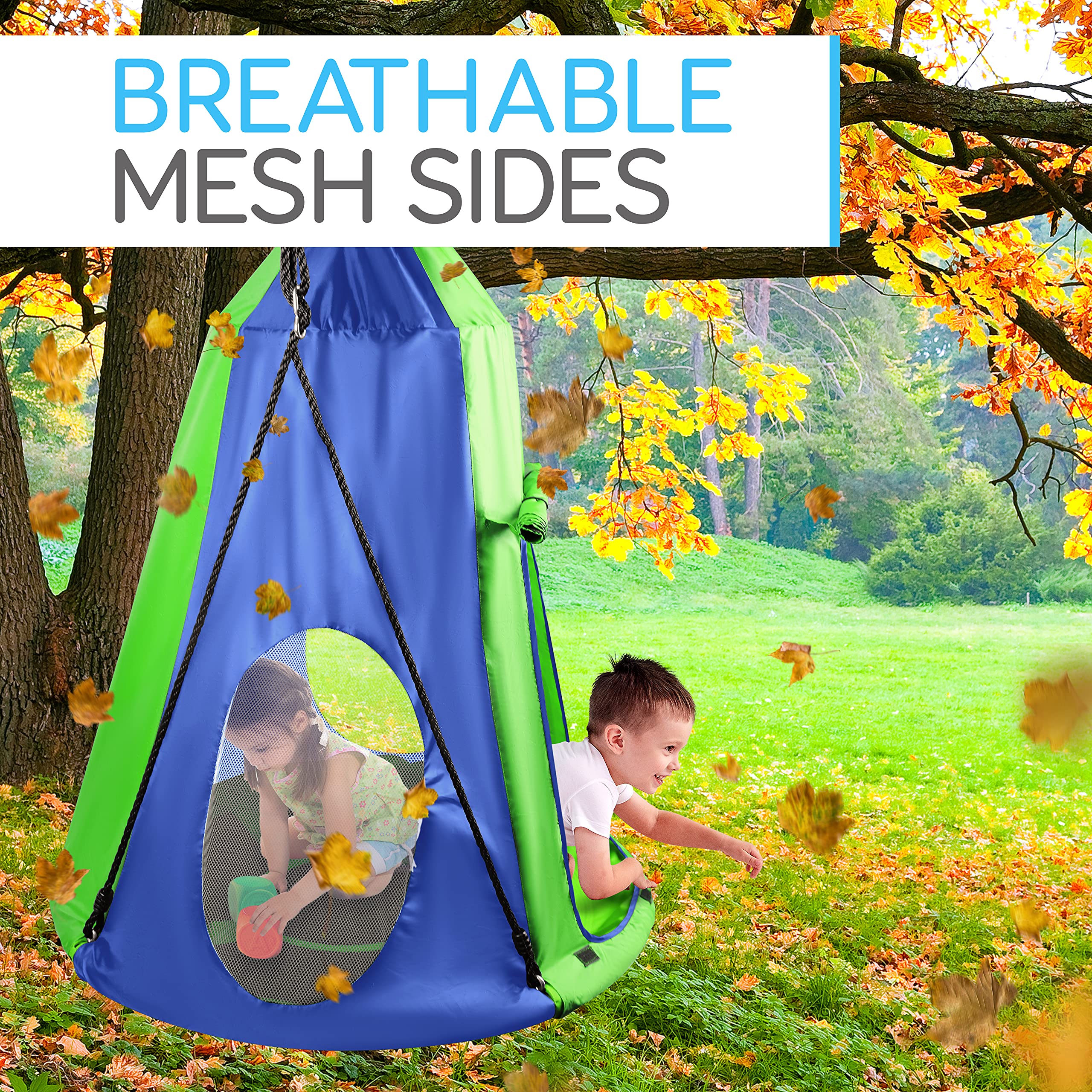 SereneLife 700 lb weight limit enables safe, multi-child use