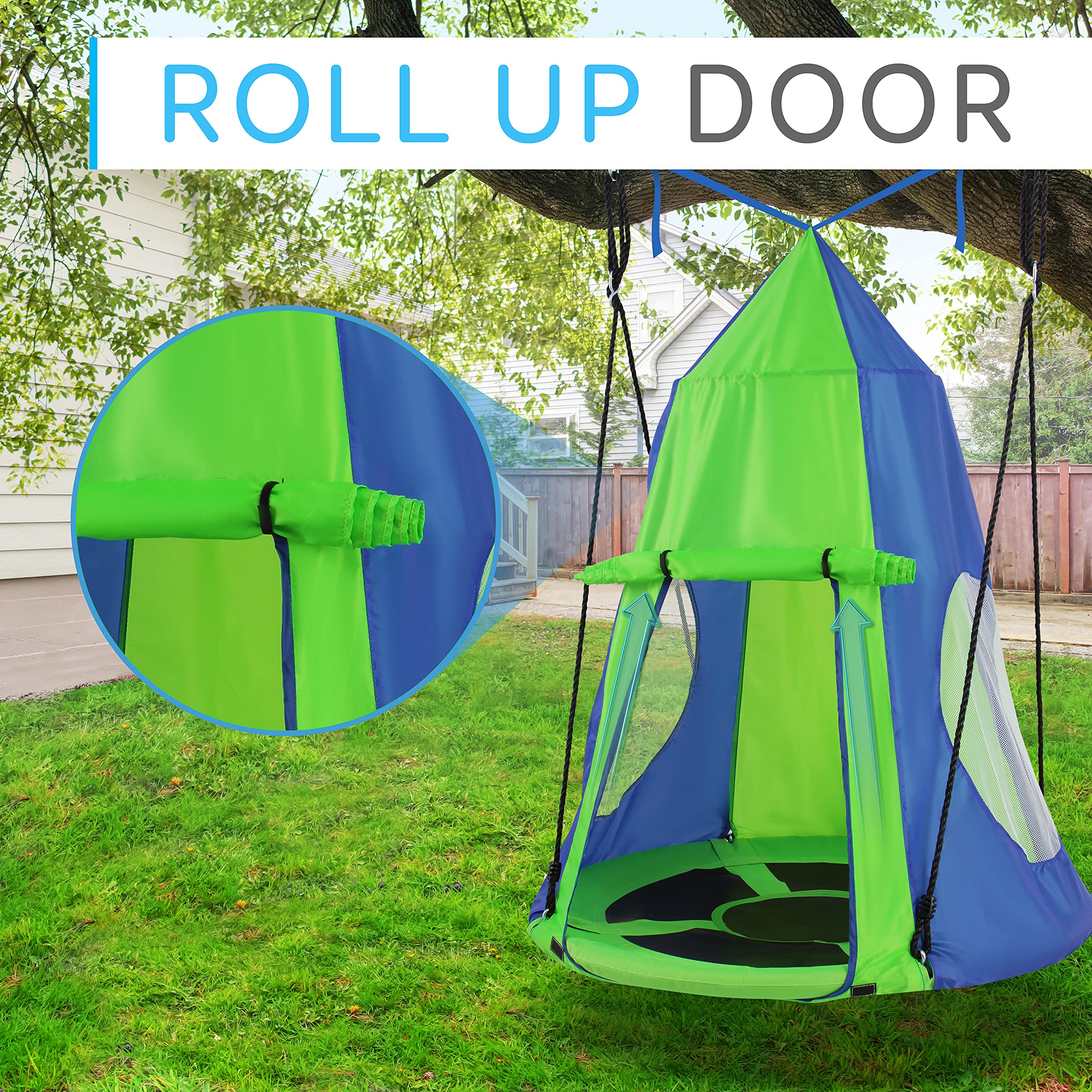 SereneLife large capacity swing supports multiple users for shared backyard fun