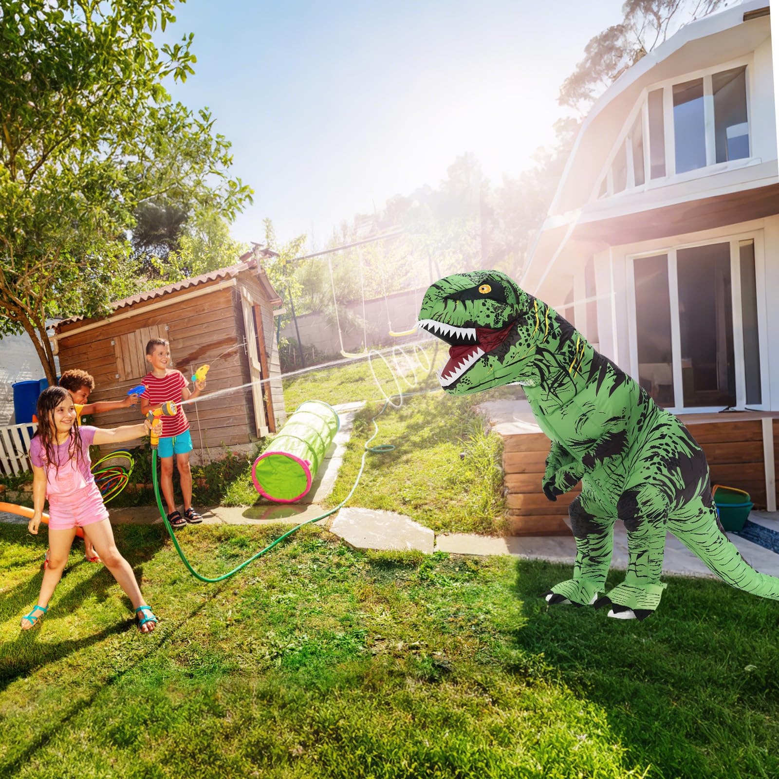 Servllcell green fabric detail of durable polyester for active play