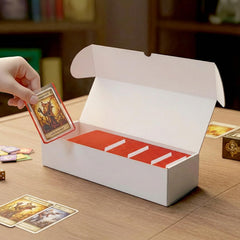 Serwrsw all-white cardboard shipping box protects cards during transport