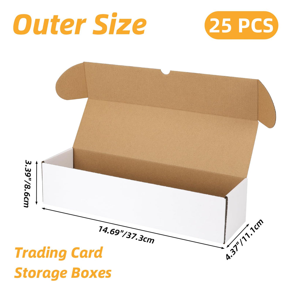 Open Serwrsw bulk 400-capacity toploaders box for easy card access