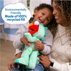 Elmo's arms move and feet stomp as the song plays.