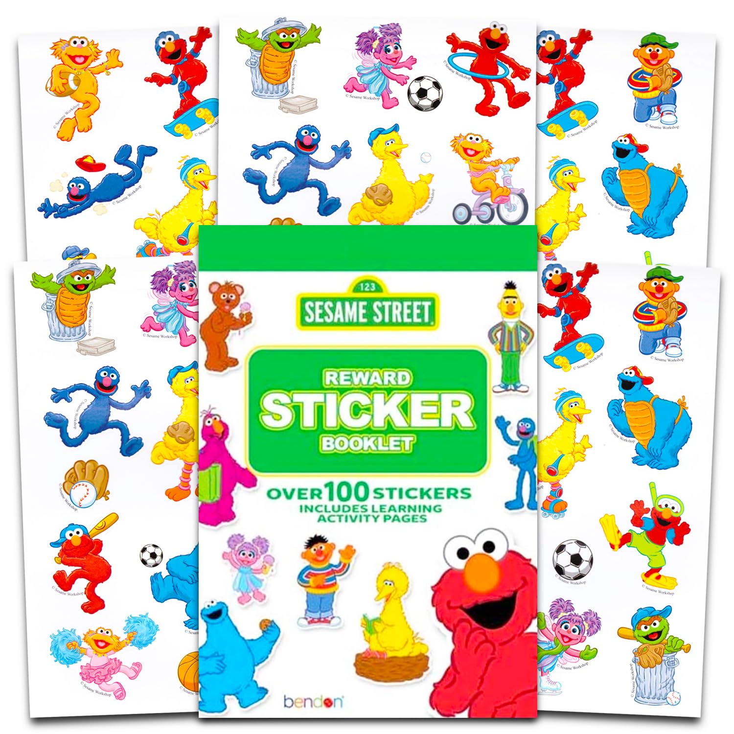 Sesame Street party decor kit setup image demonstrates easy hanging and display.