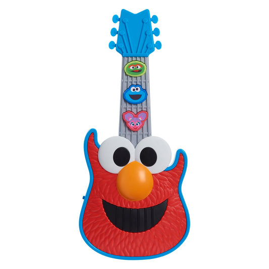 Sesame Street Rock with Elmo Guitar, front view, sparks imaginative play and musical exploration.