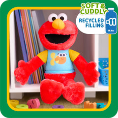 Sesame Street Sing-Along Elmo plush chest LED light synchronized with music