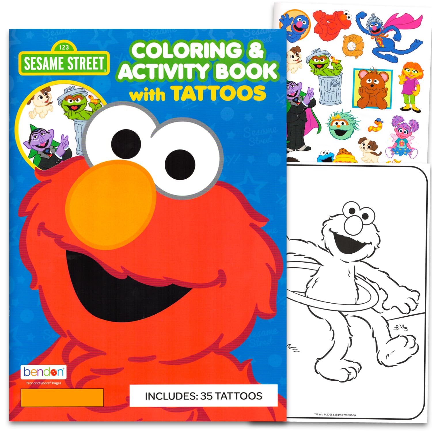Sesame Street temporary tattoos featuring characters for hands-on fun