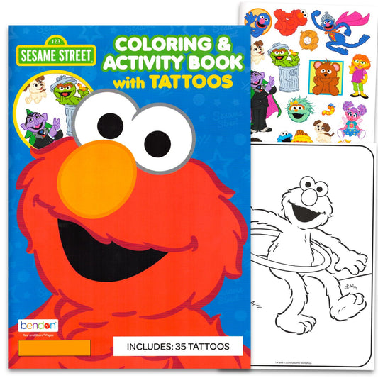Sesame Street temporary tattoos featuring characters for hands-on fun