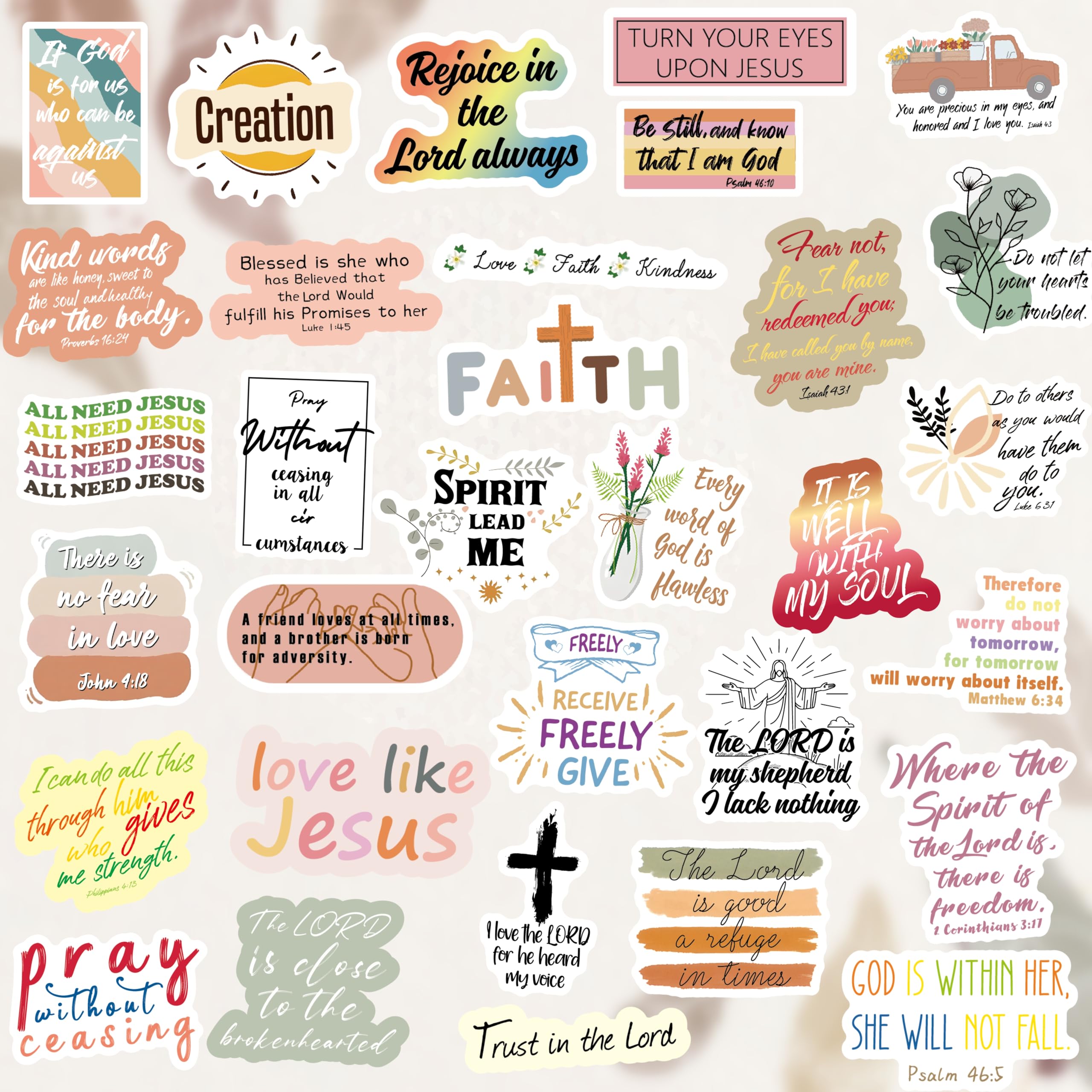 Sesunbla waterproof vinyl stickers for vision boards and laptops