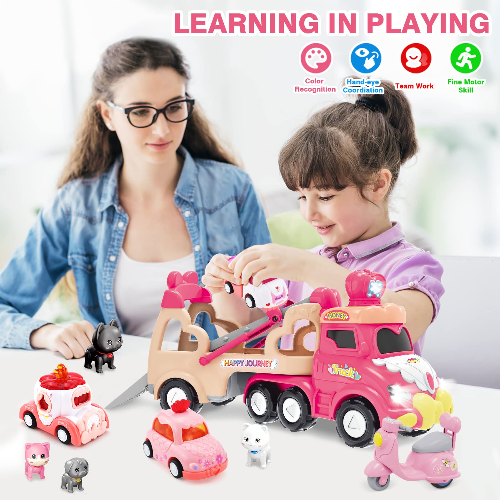 Seveclotree pull back mini vehicles for quick rolling fun