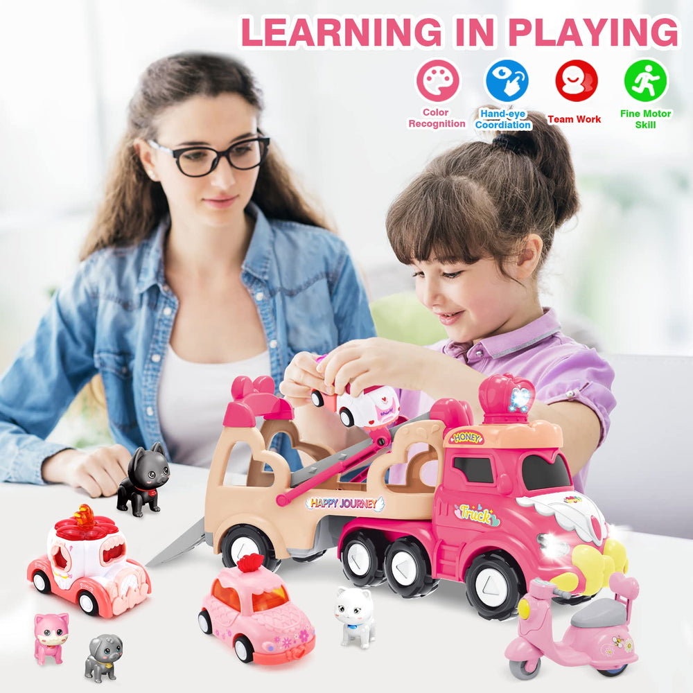 Seveclotree pull back mini vehicles for quick rolling fun