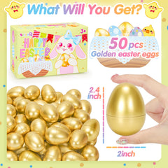 SevenQ glossy golden eggs showcasing premium finish for celebrations