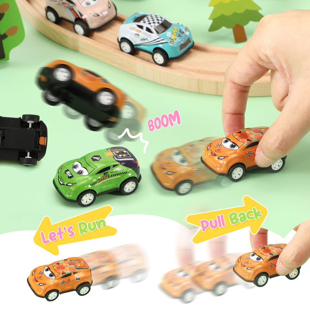 SevenQ small one-point-nine-inch cars fit tiny hands for easy grasp.