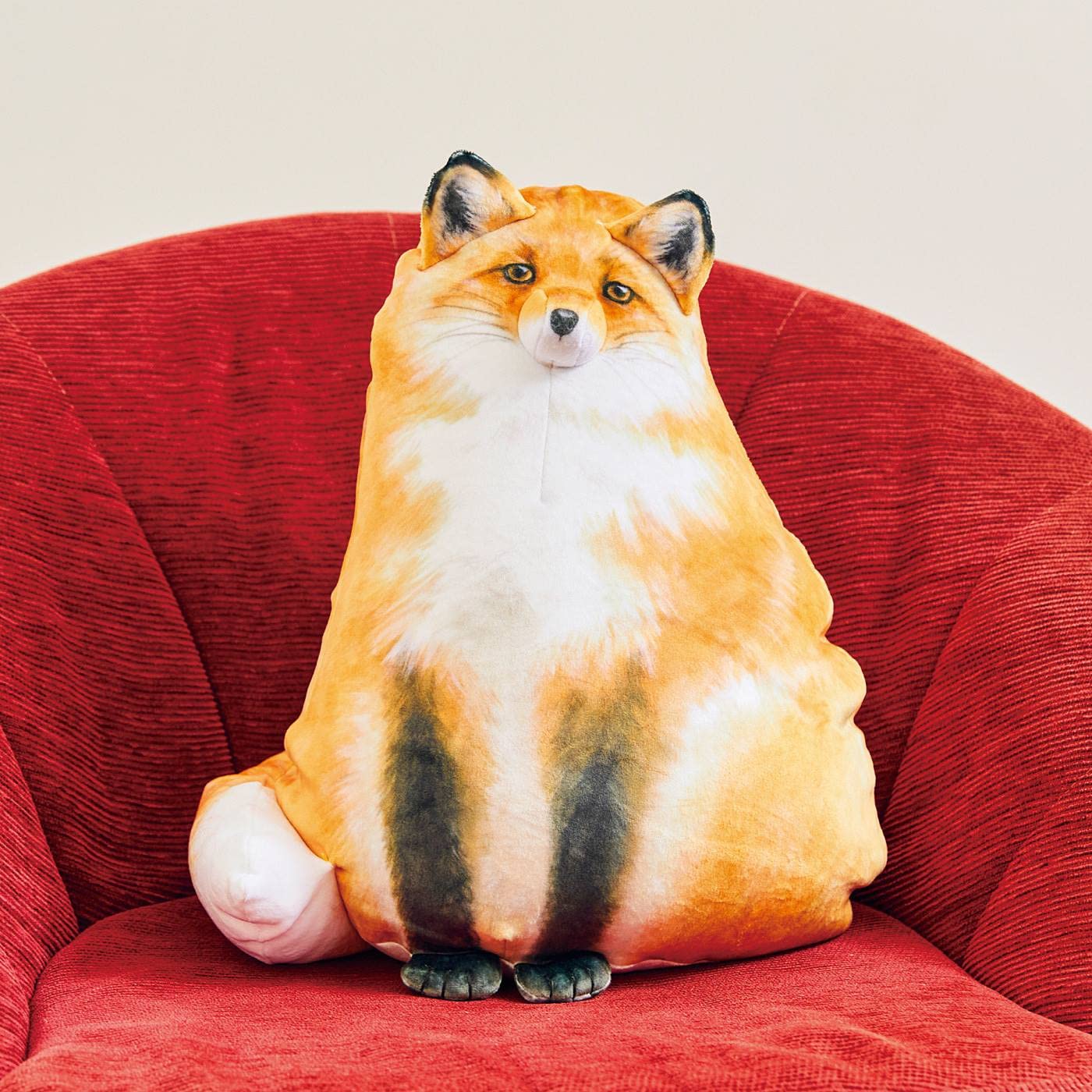 Sew Butiful Fox plush decor, perfect for bedroom or living room accent.