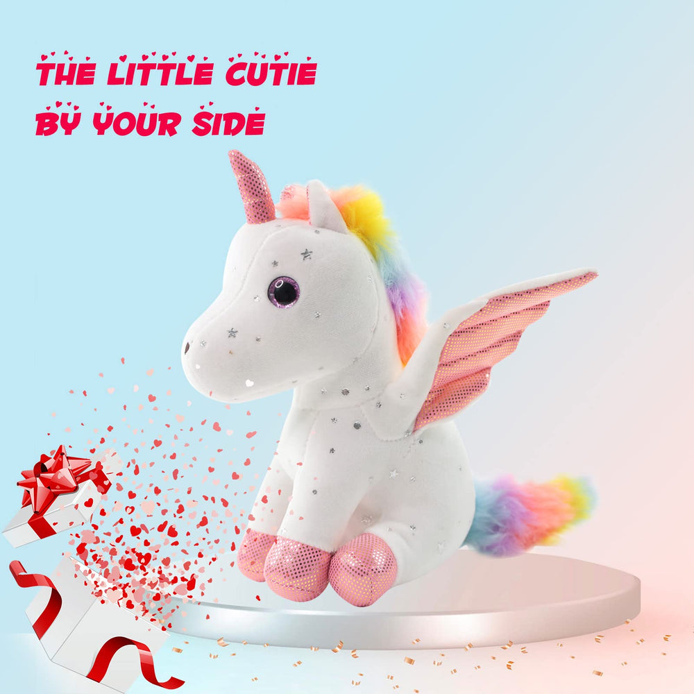 Sew Butiful unicorn plush during bedtime snuggle for peaceful nights.