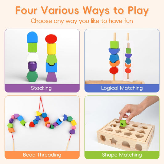 Bead sequencing pattern cards from Sewulidon encouraging recognition.