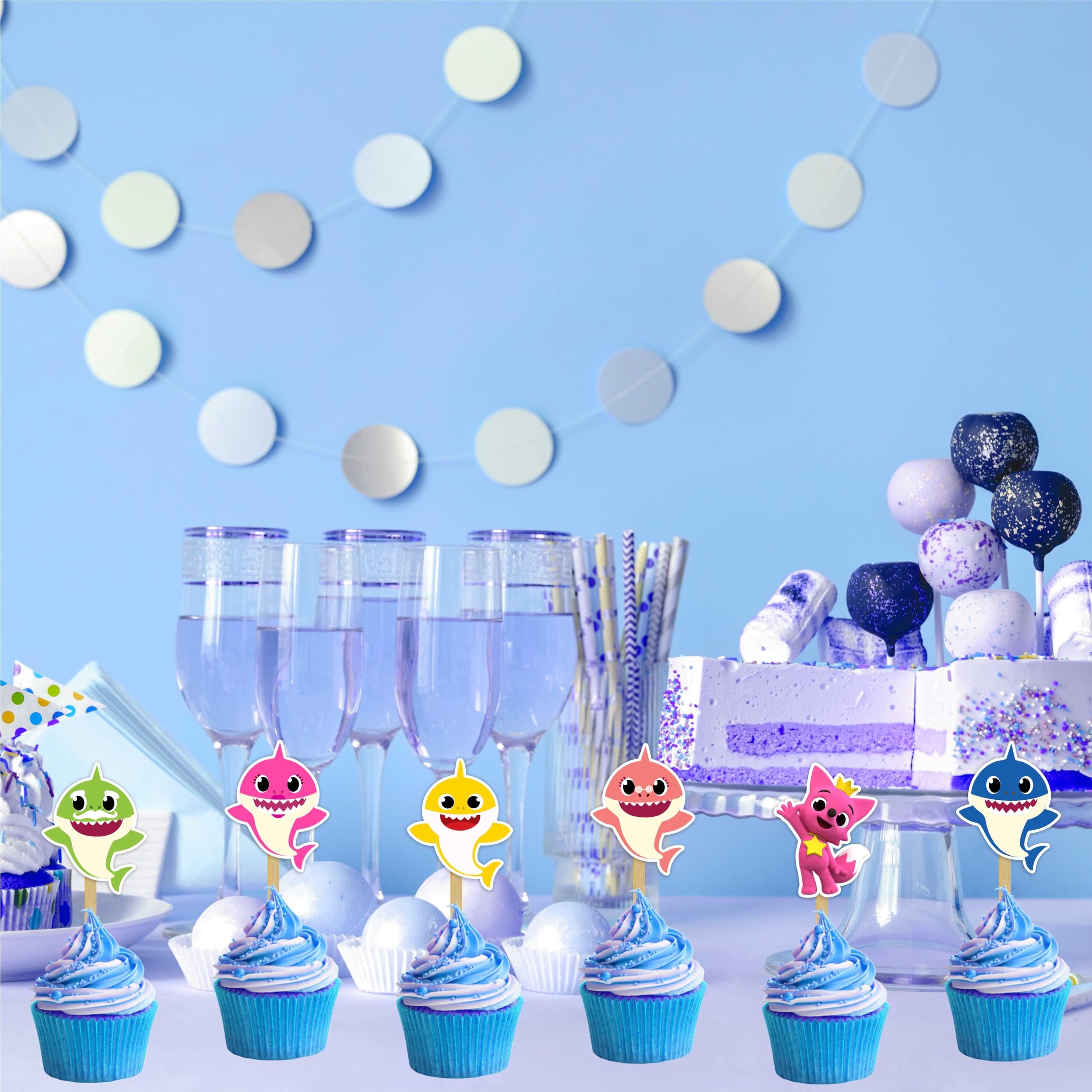 Seyal Bby Shrk toppers suitable for baby showers