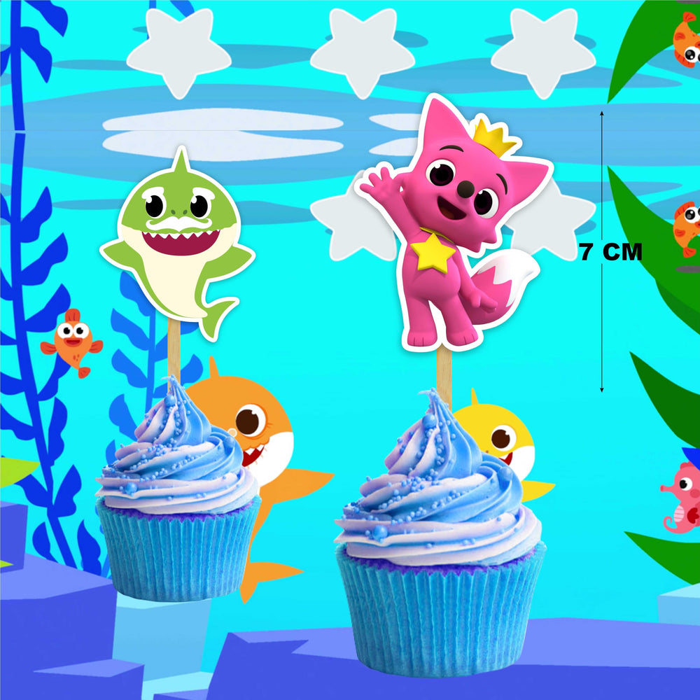 Seyal Bby Shrk topper featuring Dady Shrk enhances desserts