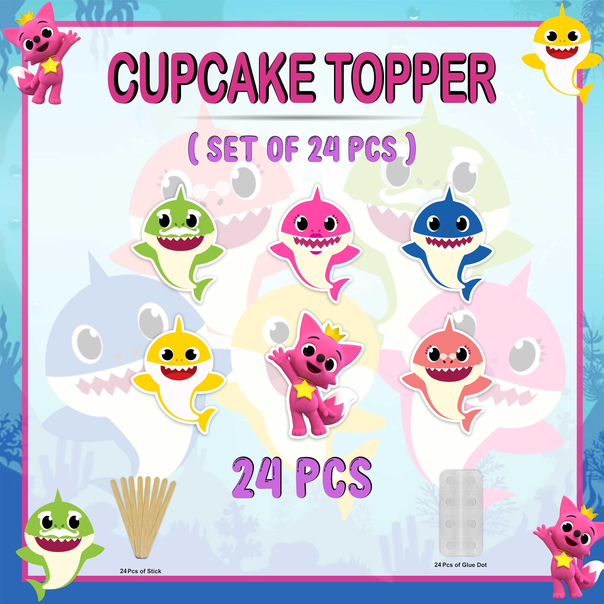 Seyal Bby Shrk variation pack toppers for mixed treats