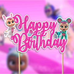 Seyal Cry Babes topper fits both girls and boys birthday themes