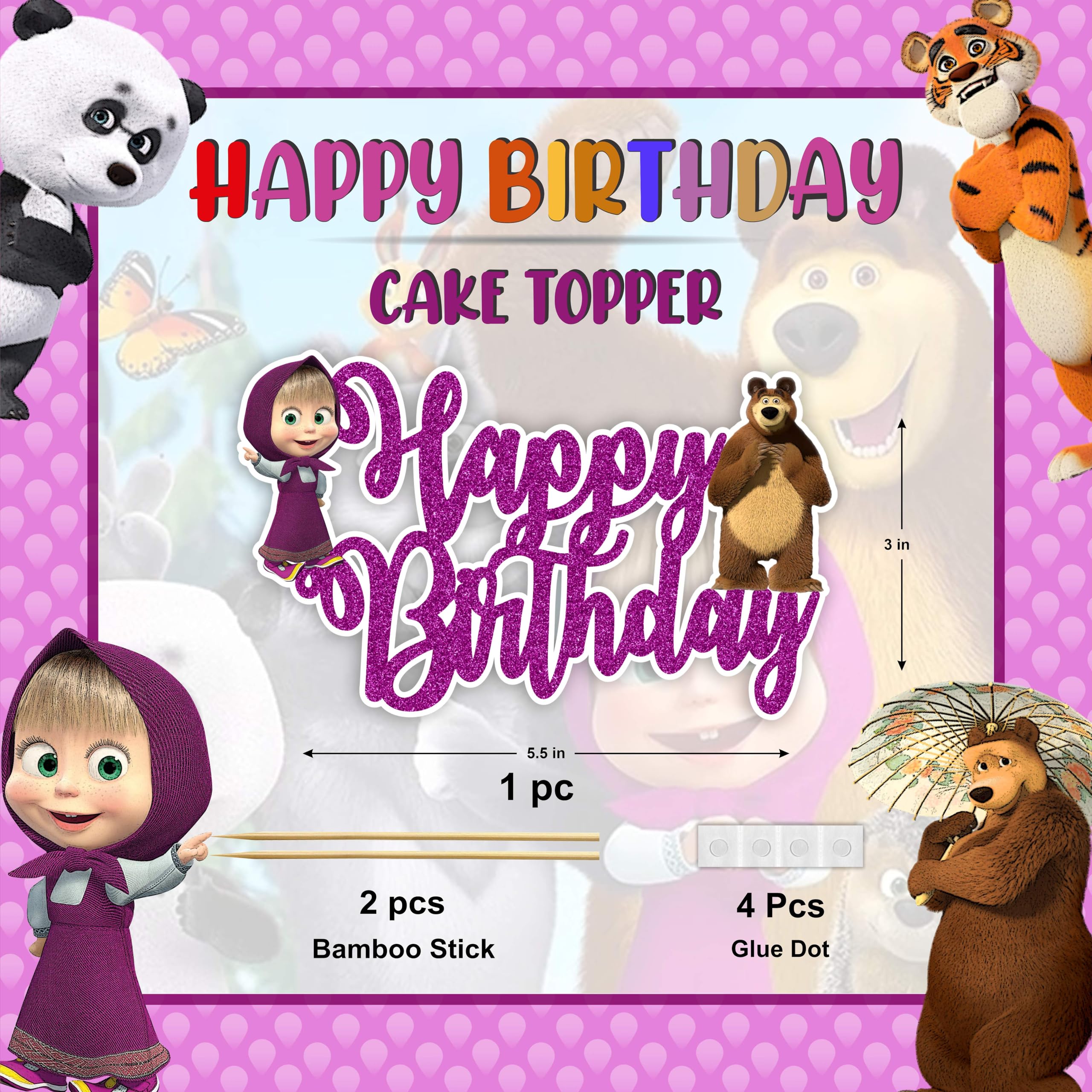 Seyal Maasa and the Ber cartoon design on cake enhances birthday photos.