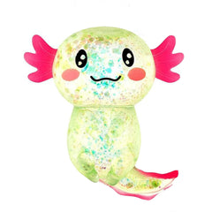 Sezua axolotl squishy stress ball top view for tactile relief