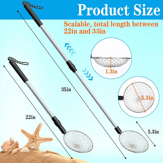 Sfcddtlg beach scoop head features a 5-3 inch diameter for efficient sieving